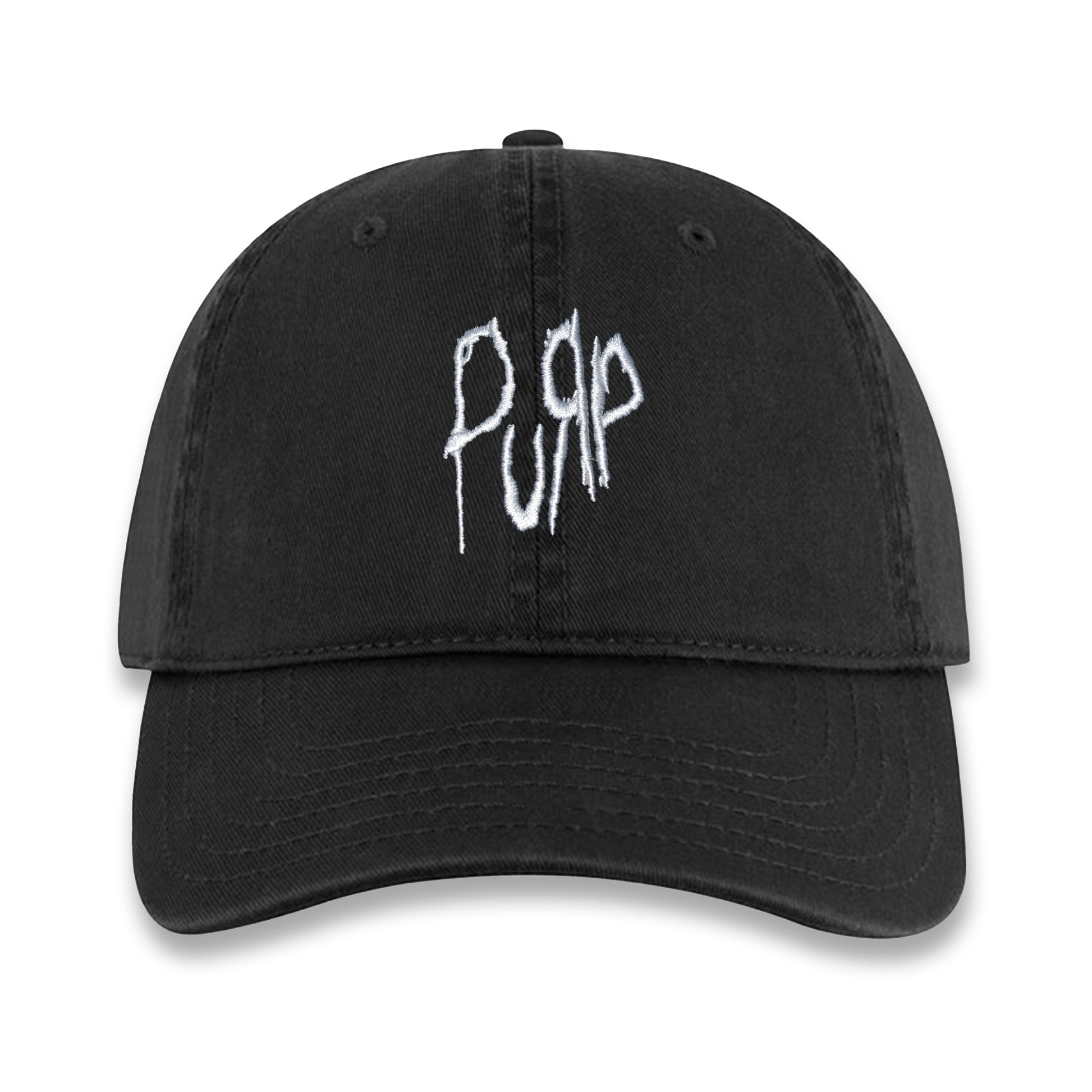 Front view of black unstructured cap with white PURP logo embroidered on the front.

Purple Wax - 3rd Coast Skate Wax - Out the Mud Since 2014 - Skateboard Wax and Apparel
