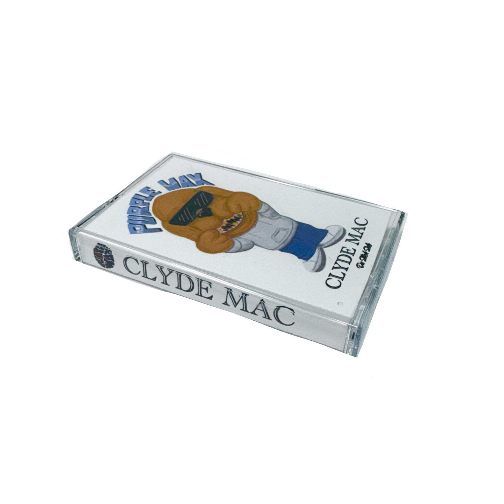 Black skate wax cassette tape. Clyde Mac Edition. Premium skateboard wax. Comes in a cassette case, with Purple Wax tape cover.

Purple Wax - 3rd Coast Skate Wax - Out the Mud Since 2014 - Skateboard Wax and Apparel