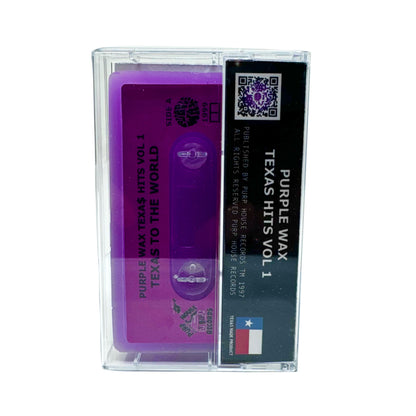 Purple skate wax cassette tape. Volume 1: Texas to the World. Premium skateboard wax. Comes in a cassette case, with Purple Wax tape cover.

Purple Wax - 3rd Coast Skate Wax - Out the Mud Since 2014 - Skateboard Wax and Apparel