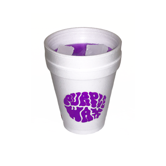 Purple Wax 8 oz Cup